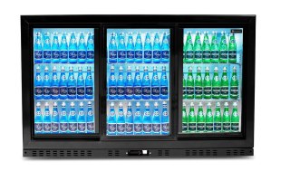 Barowa szafa chłodnicza podblatowa 3-drzwiowa przesuwna Resto Quality RQ-330SC