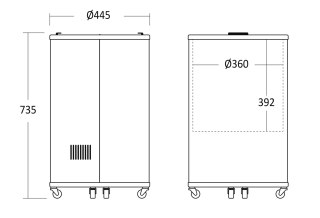 Chłodziarka do puszek i butelek 445x445x735 mm Resto Quality TK42BE