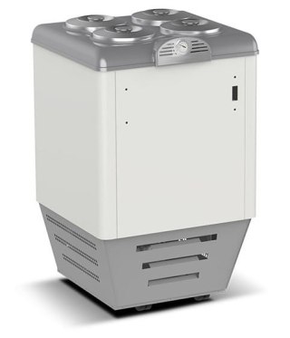 Dystrybutor do lodów na 4+4 tuby wymiary 654x665x1030 mm Resto Quality DVN4