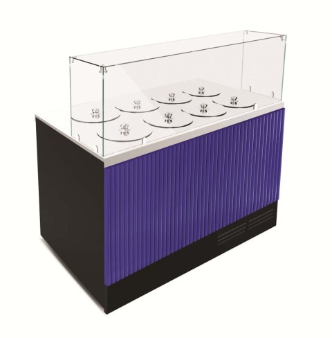 Witryna do lodów Pozetti na 10+8 tub 1560x700x1200 mm Resto Quality Pozetti DV 10