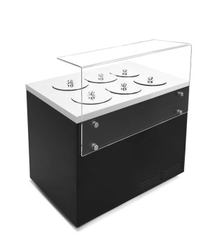 Witryna do lodów Pozetti na 6+4 tuby 1060x700x1200 mm Resto Quality Pozetti DV 6