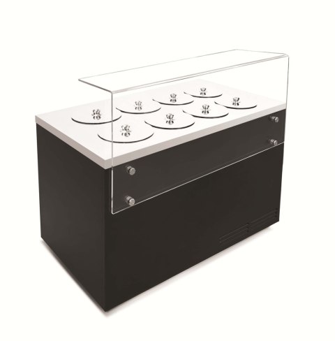 Witryna do lodów Pozetti na 8+6 tub 1310x700x1200 mm Resto Quality Pozetti DV 8