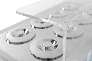 Konserwator do lodów Retro 10 tub okrągłe kuwety Różowy Resto Quality GELATO POZETTI 10 PINK