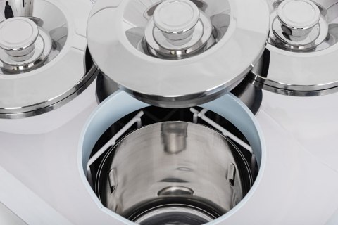 Konserwator do lodów Retro 4 tuby kuwety Pastel Blue Resto Quality GELATO POZETTI 4 PASTEL BLUE