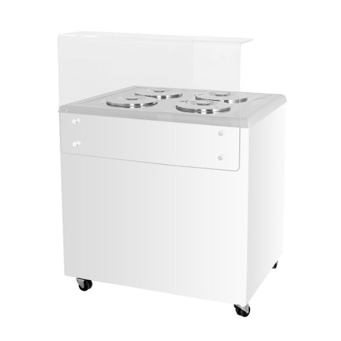 Konserwator do lodów Retro na 4 tuby okrągłe kuwety Resto Quality GELATO POZETTI 4