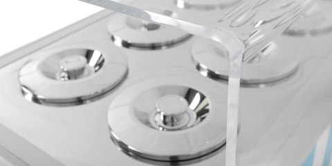 Konserwator do lodów Retro 6 tub okrągłe kuwety Różowy Resto Quality GELATO POZETTI 6 PINK