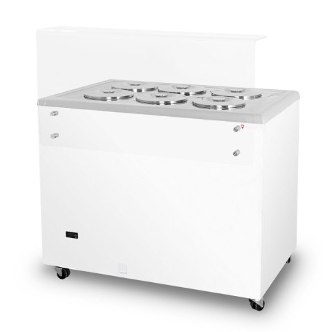 Konserwator do lodów Retro na 6 tub okrągłe kuwety Resto Quality GELATO POZETTI 6