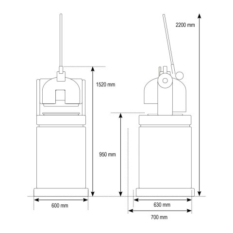 Dzielarko-zaokrąglarka półautomatyczna do ciasta Divobun 4-30 Resto Quality Divobun 4-30