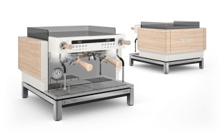 Ekspres do kawy 2-grupowy kolbowy biały wersja Premium EX3 Resto Quality EX3 Mini 2GR W Premium