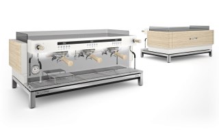 Ekspres do kawy 3-grupowy biały PID Premium Smartsteam 4,35 kW Resto Quality EX3 3GR W Premium Smartsteam