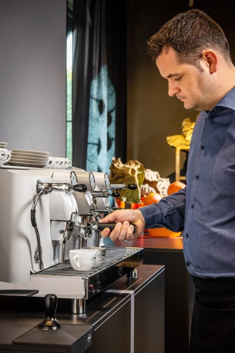 Ekspres kolbowy 3-grupowy Lollo biały gastronomiczny 5 kW Resto Quality Lollo 3GR White