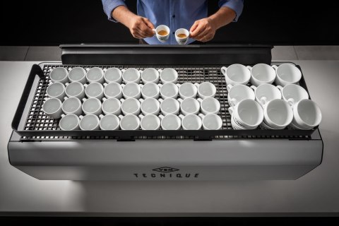 Ekspres kolbowy Tecnique HX 2-grupowy biały gastronomiczny Resto Quality Tecnique HX 2GR White