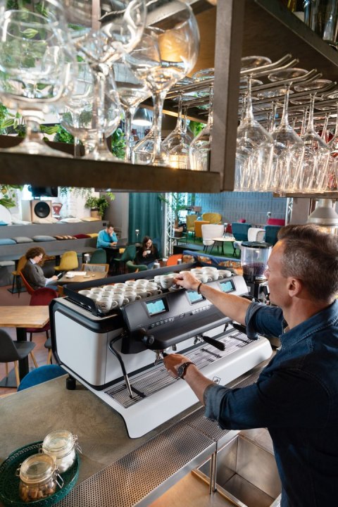 Ekspres kolbowy Tecnique HX 2-grupowy biały gastronomiczny Resto Quality Tecnique HX 2GR White