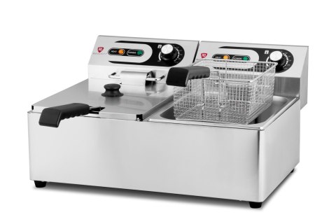 Frytownica elektryczna podwójna gastronomiczna 2x 6 l 6 kW Resto Quality RQF6L2