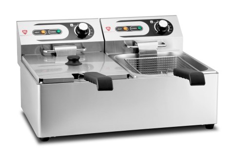 Frytownica elektryczna podwójna gastronomiczna 2x 6 l 6 kW Resto Quality RQF6L2