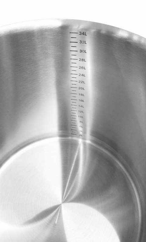 Garnek ze stali nierdzewnej z podziałką 33 l 350x350 mm Resto Quality RQ13535