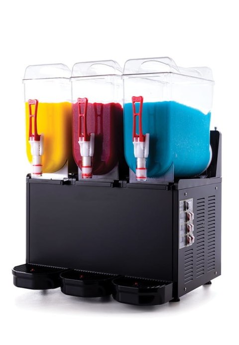 Granitor do sorbetów slush shake 3x12l gastronomiczny czarny Resto Quality SLUSH36.B