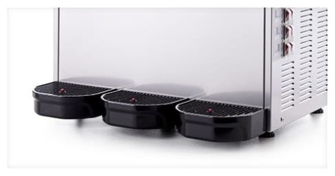 Granitor do sorbetów slush shake 3x12l gastronomiczny stalowy Resto Quality SLUSH36.I