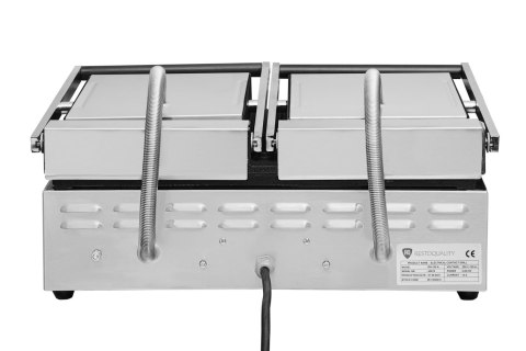 Grill elektryczny kontaktowy panini podwójny płyty ryflowane Resto Quality RN103-A