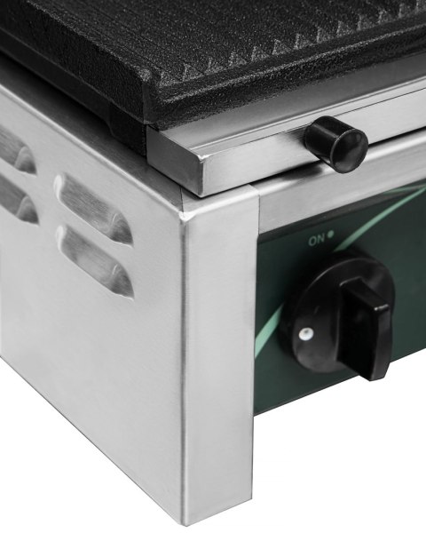 Grill elektryczny kontaktowy panini szeroki płyty ryflowane Resto Quality RN102