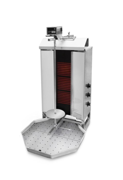 Gyros opiekacz elektryczny do kebaba 3 palniki wsad 40 kg Resto Quality KLG230
