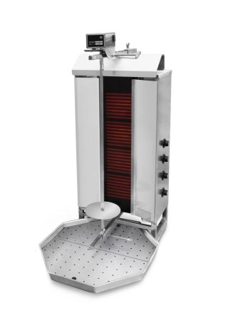 Gyros opiekacz elektryczny do kebaba 4 palniki wsad 60 kg Resto Quality KLG231