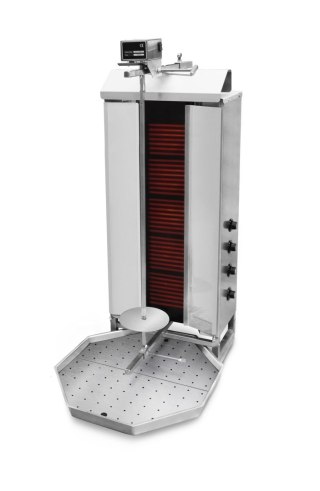 Opiekacz elektryczny do kebaba 5 palników wsad 80 kg Resto Quality KLG232