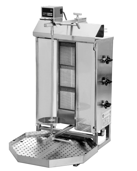 Opiekacz gazowy do kebaba 3 palniki wsad 40 kg Resto Quality KLG220