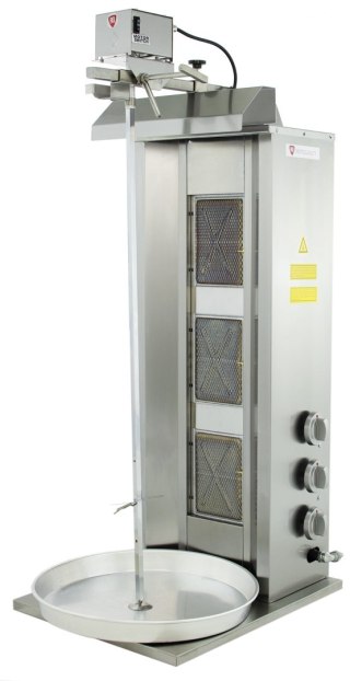 Opiekacz gazowy do kebaba 3 palniki wsad 40 kg Linia Budget Resto Quality RQ43033