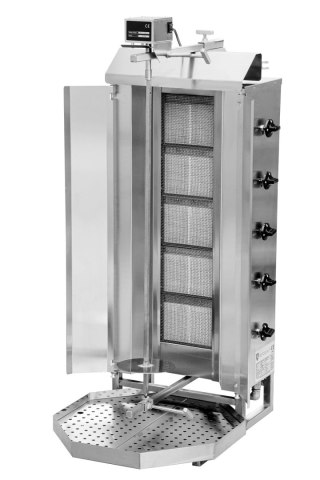 Opiekacz gazowy do kebaba 5 palników wsad 80 kg Resto Quality KLG222
