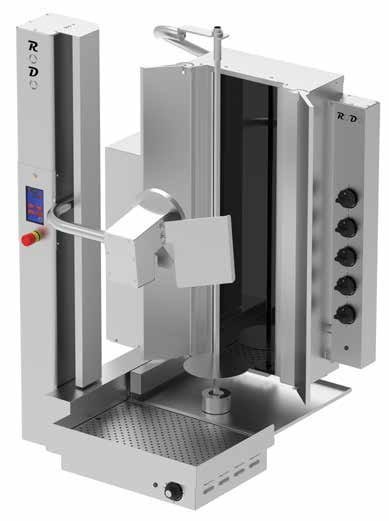 Kebab automatyczny elektryczny 5 palników wsad 100 kg Resto Quality RODO5E
