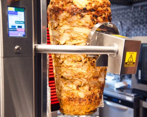 Kebab automatyczny elektryczny 4 palniki wsad 80 kg Resto Quality RODO4E