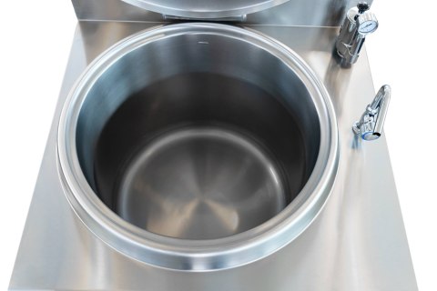 Kocioł warzelny gazowy grzanie pośrednie opcja mieszadła 14,5 kW 100 l Resto Quality RQLR-102G