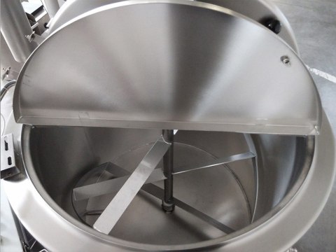 Kocioł warzelny gazowy z mieszadłem grzanie pośrednie 48 kW 500 l Resto Quality RQK-501GRM