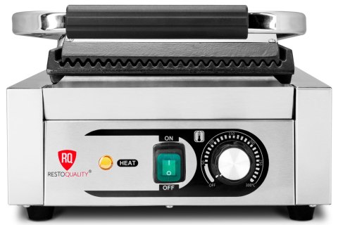 Kontakt grill pojedynczy płyty ryflowane gastronomiczny 1,8 kW Resto Quality RQK811A