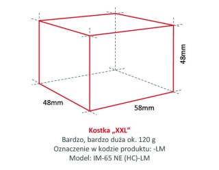 Kostkarka Hoshizaki 43 kg/24h chłodzona powietrzem kostka duża Big Resto Quality IM-65NE-HC-LM "Big"