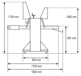 Krajalnica pozioma do pieczywa i ciast biszkoptowych model Taglio Resto Quality Taglio