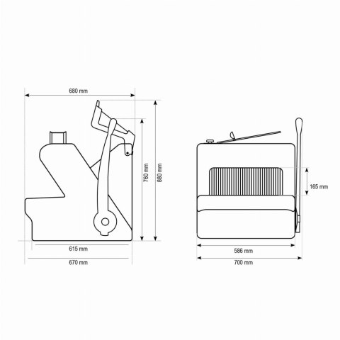 Nastawna krajalnica do pieczywa gastronomiczna model Primo Resto Quality Primo