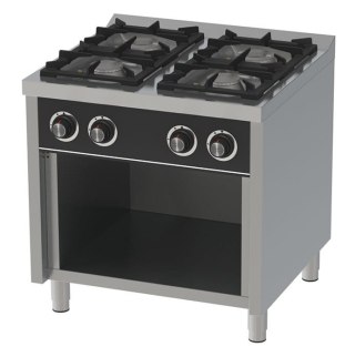 Kuchnia gazowa 4-palnikowa z szafką linia 750 moc 30,6 kW Resto Quality RQ4F750E