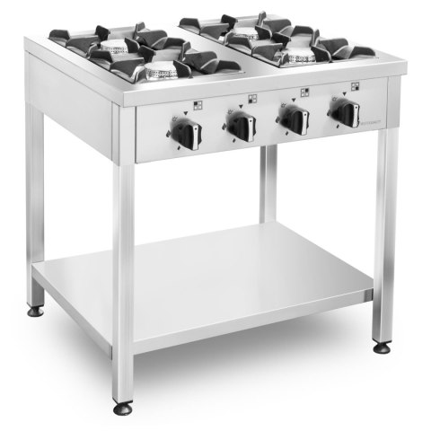 Kuchnia gazowa wolnostojąca 4 palnikowa moc 28 kW wydajna Resto Quality RQ403554