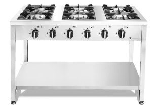 Kuchnia gazowa wolnostojąca 6 palnikowa moc 42 kW wydajna Resto Quality RQ403575