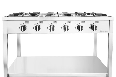 Kuchnia gazowa wolnostojąca 6 palnikowa moc 42 kW wydajna Resto Quality RQ403575