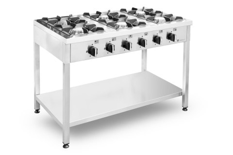 Kuchnia gazowa wolnostojąca 6 palnikowa moc 42 kW wydajna Resto Quality RQ403575