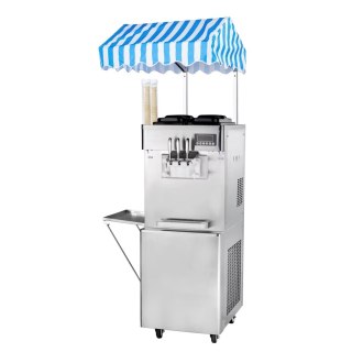 Automat do lodów włoskich 2 smaki + mix pompa napowietrzająca 2x13 l Resto Quality RQMG33