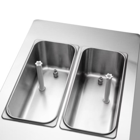 Automat do lodów włoskich 2 smaki + mix pompa napowietrzająca 2x13 l Resto Quality RQMG33A