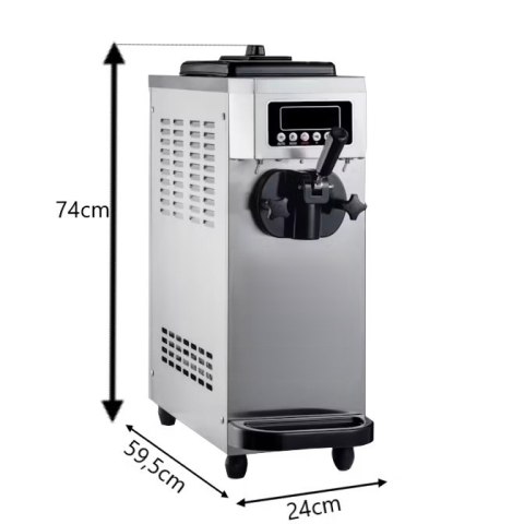 Automat do lodów włoskich nastawny 1 smak pompa napowietrzająca 5 l Resto Quality RQMPL3