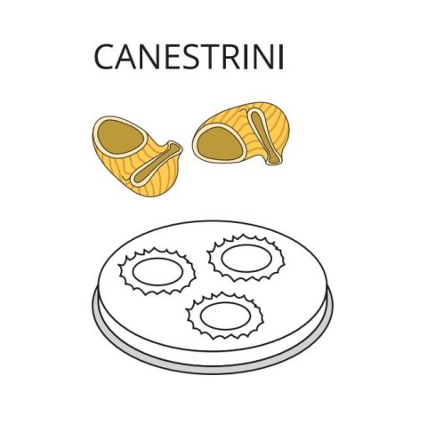 Matryca do makaronu Canestrini ø 16 mm do maszynki PF80E i MPF8N Resto Quality ACTRMPF72
