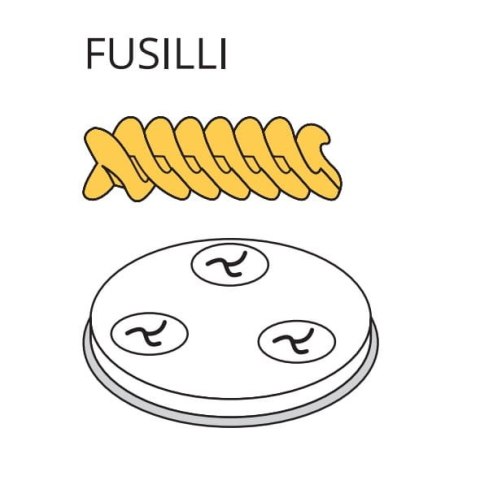 Matryca do makaronu Fusilli ø 9 mm do maszynki PF80E i MPF8N Resto Quality ACTRMPF29