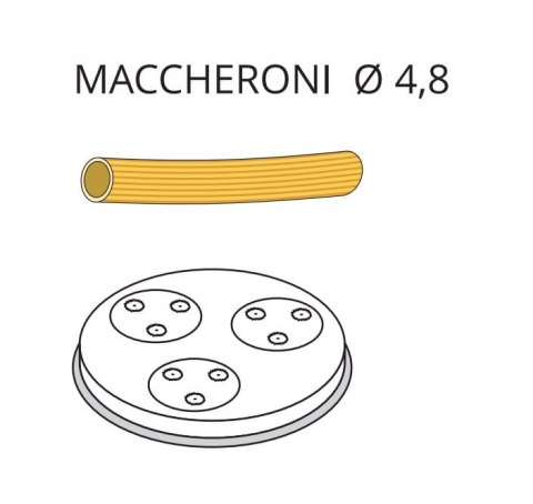 Matryca do makaronu Maccheroni ø 4,8 mm do maszynki PF80E i MPF8N Resto Quality ACTRMPF66