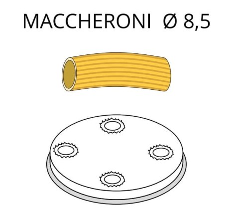 Matryca do makaronu Maccheroni ø 8,5 mm do maszynki PF80E i MPF8N Resto Quality ACTRMPF33